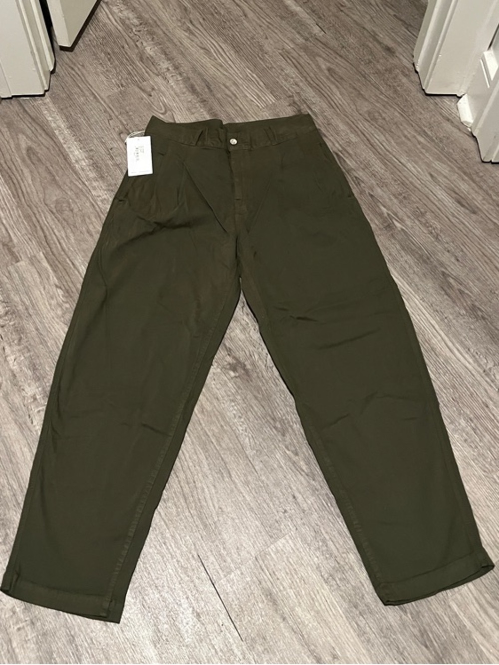 Women’s Olive Green Casual Trousers